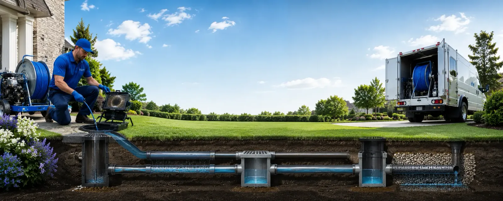 Outdoor drain cleaning information for Bagdad, KY
